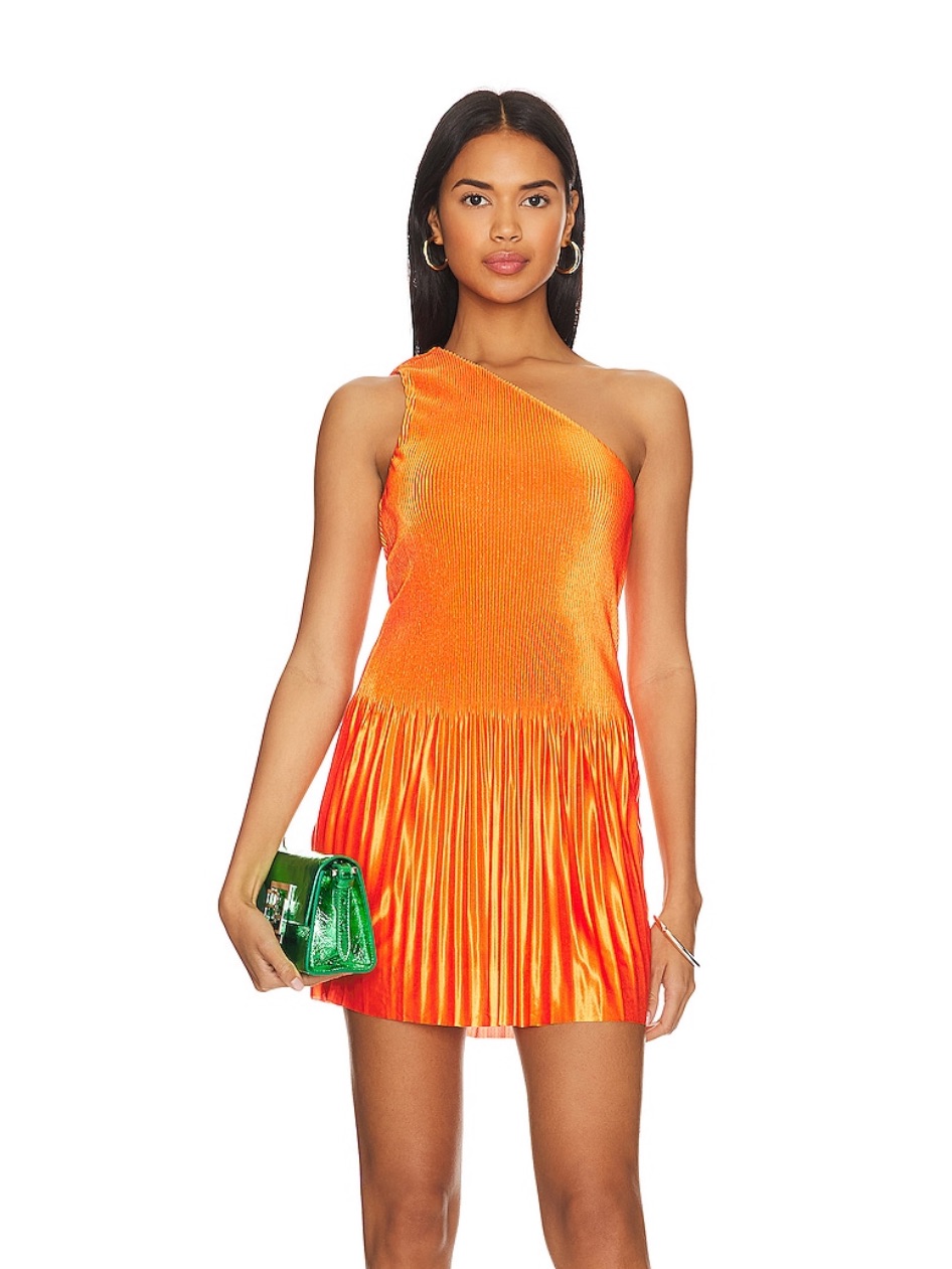 Nbd From Revolve Ekta Dress In Bright Tangerine Orange